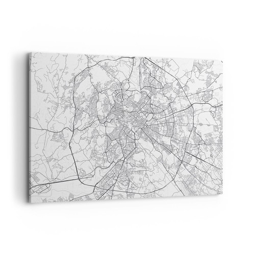 Quadro tela 100x70cm città - quadro,