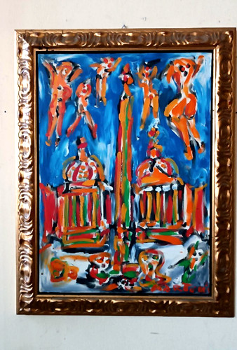 Astratto mario martini olio - martini, su