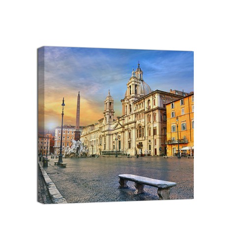 Quadri moderni quadrati - quadri, città