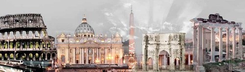 Quadro roma monumenti mix - quadro,