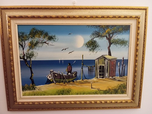 Quadro olio tela romano - olio,