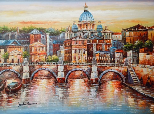 Quadro moderno dipinto mano - dipinto, a