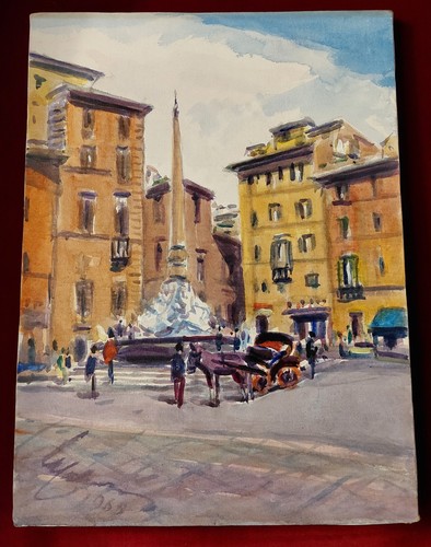 Quadro olio tela - olio, roma