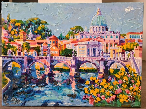 Quadro tevere marina - tevere,