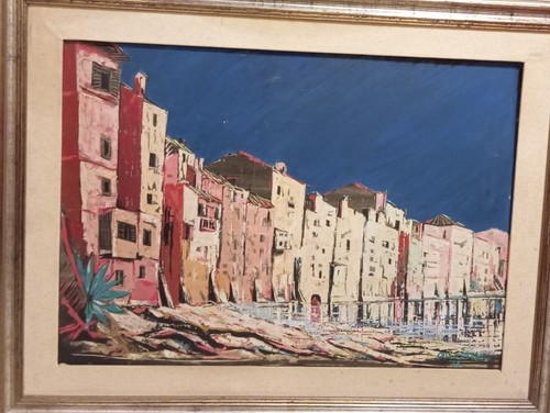 Quadro olio tela - quadro, "ghetto